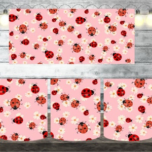 Digital Ladybug 300dpi 11oz, 12oz & 15oz Mug Wrap/Mug Sublimation/Digital Mug File/Mug Template/Animal/Flower/Daisy/Insect