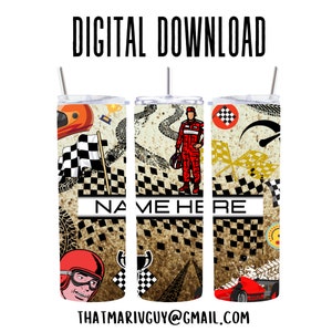 Digital Race Day Vides 300dpi 20oz STRAIGHT Skinny Tumbler Wrap/30oz Tumbler Sublimation/Digital 20ozTumbler/Cars/Racing Track/Leopard Print