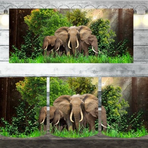 Digital Elephant 300dpi 11oz, 12oz & 15oz Mug Wrap/Mug Sublimation/Digital Mug /Mug Template/Animal/Forest/Nature