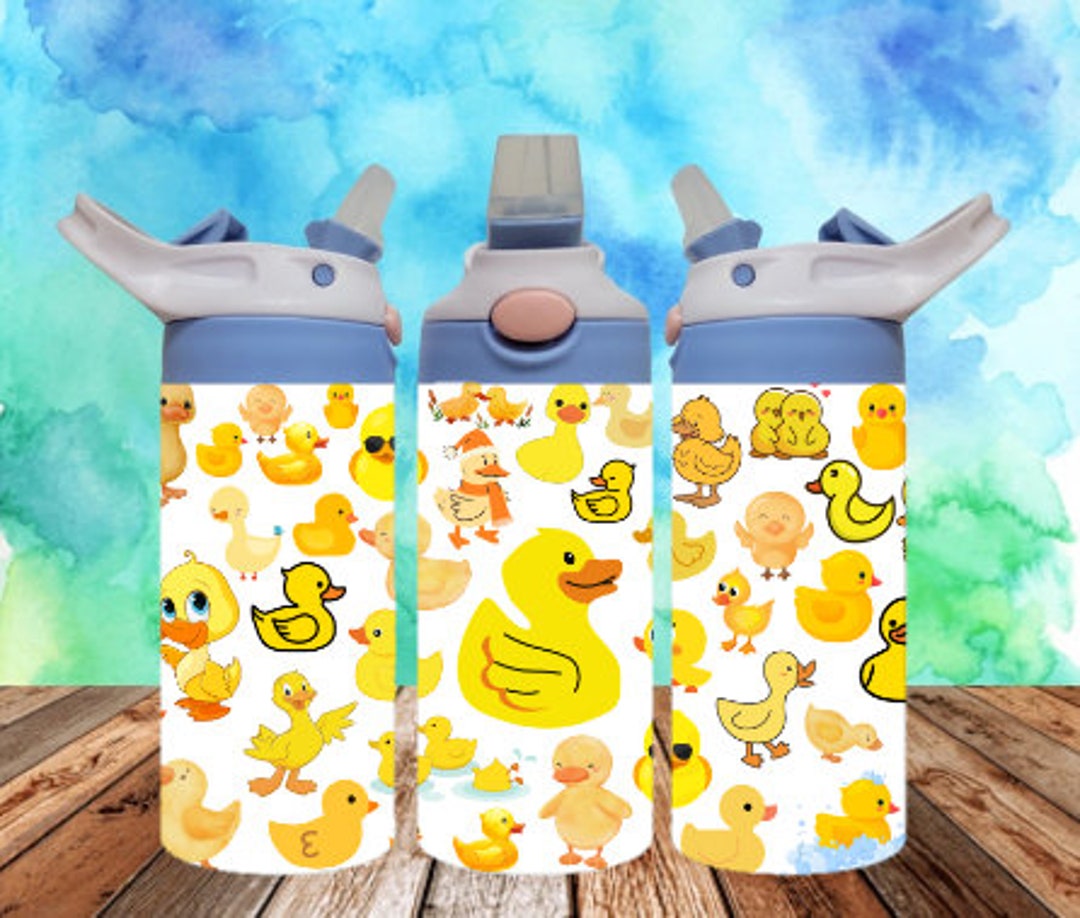 Ducks 300dpi 12oz Kids Flip Top Sippy Cup Tumbler Wrap PNG /12oz Kids ...