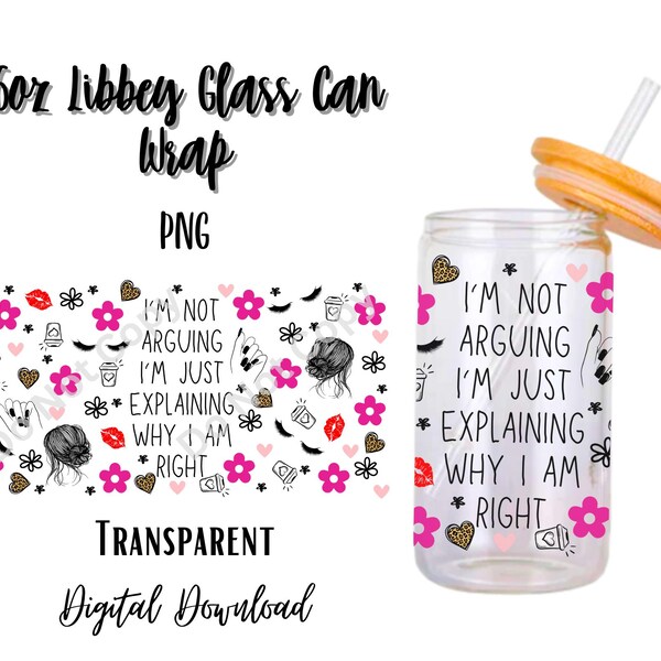 Grappig 16oz Libbey glazen blikje beker sublimatie ontwerp/digitale download png/volwassene/grap/lippen/bloemen/wimpers/schattig/meisje/roze/moeder/vrouwen/
