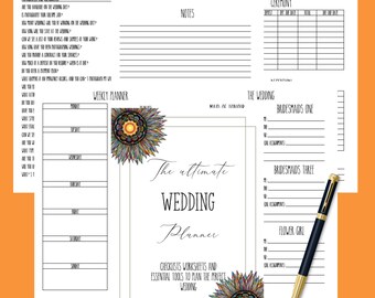 Wedding planner printable/Printable wedding planner kit/Wedding binder template/ Wedding planning book/wedding planner organizer/Wedding PDF