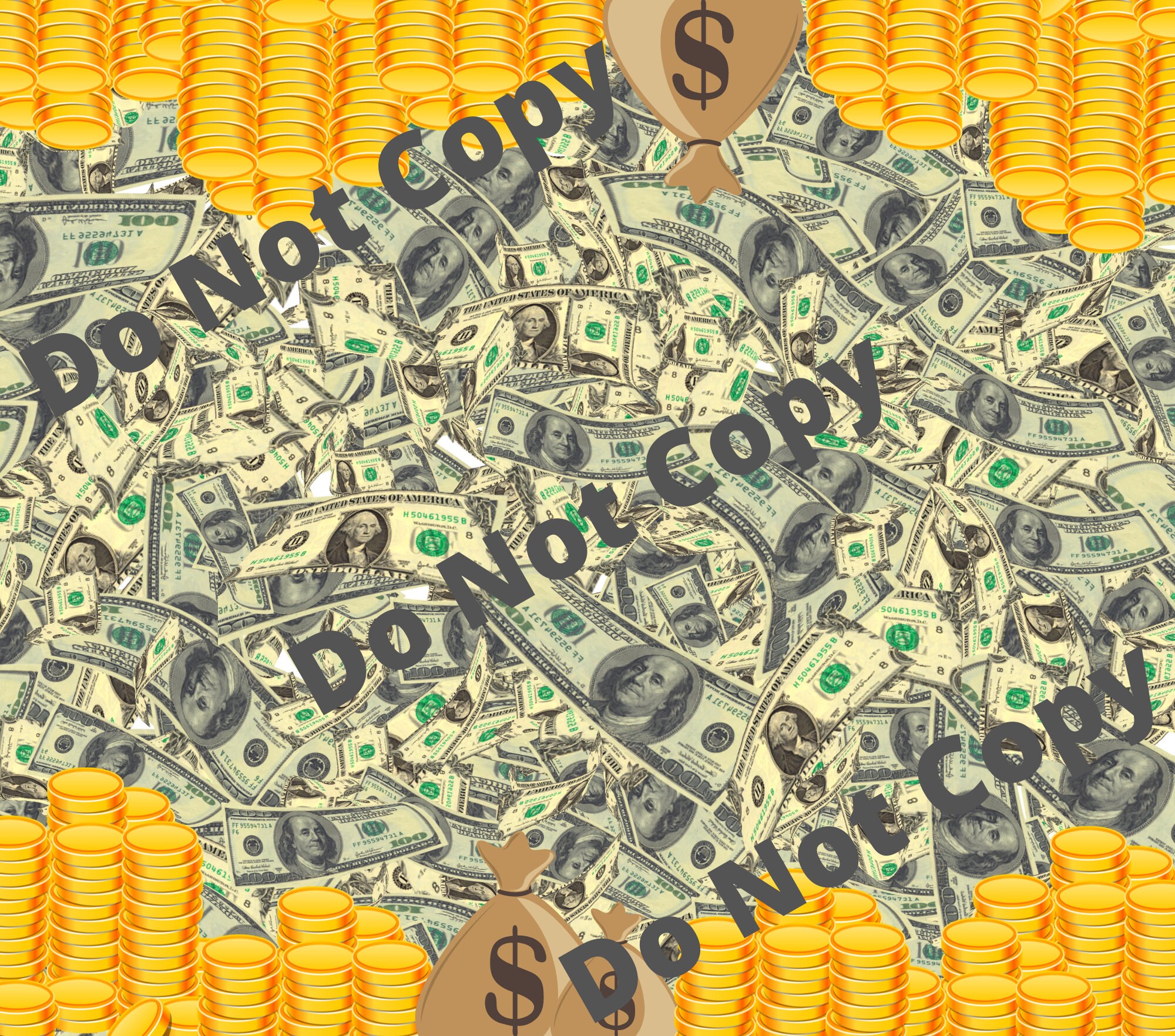 Money Dollars Bank Cash Banknote Bill 300dpi 20oz STRAIGHT Skinny ...
