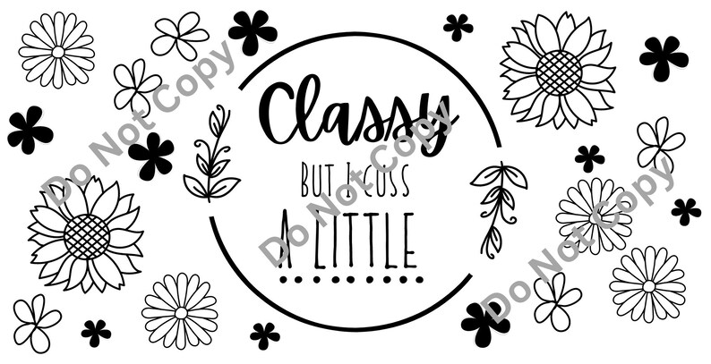 Classy but I Cuss a Little 16oz Libbey Glass Can Tumbler - Etsy
