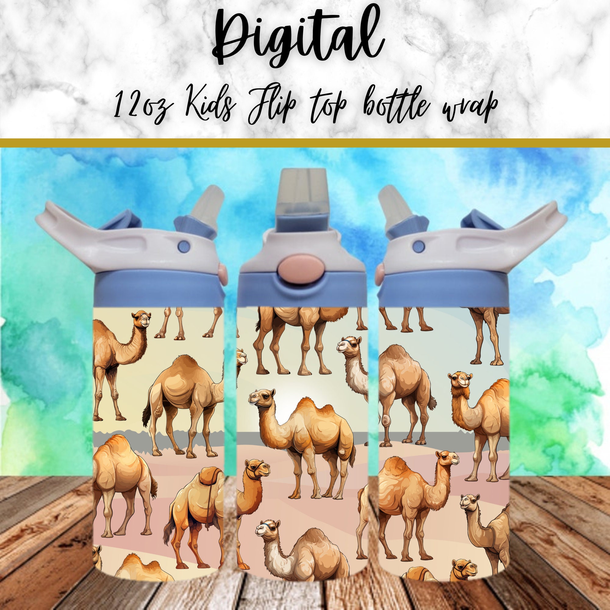 Digital Camel Digital Camel 300dpi 12oz Kids Flip Top Sippy Cup Tumbler Wrap PNG ...