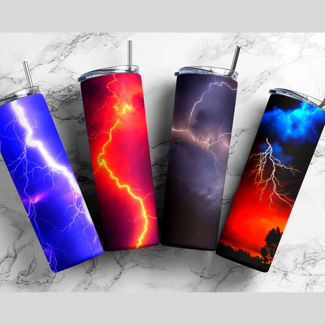 Lightning 300dpi 20oz STRAIGHT Skinny Tumbler Wrap/20oz Nature Etsy