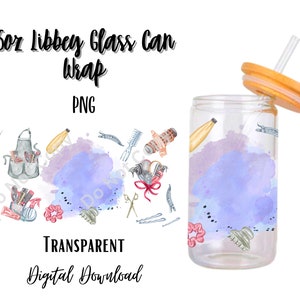 Hairstylist  16oz Libbey Glass Can Tumbler Sublimation Design - Design Digital Download PNG/Hairdresser/Hair/Salon/Personalize/Add Text