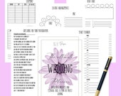 Wedding planner printable/Printable wedding planner kit/Wedding binder template/ Wedding planning book/wedding planner organizer/Wedding PDF