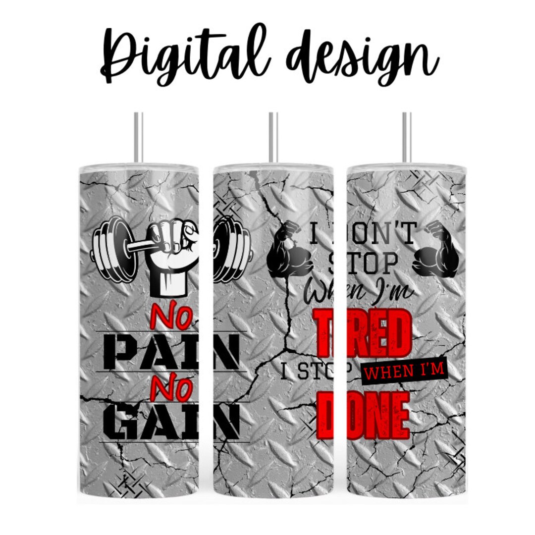 Digital Gym 300dpi 20oz STRAIGHT Skinny Tumbler Wrap/30oz Tumbler