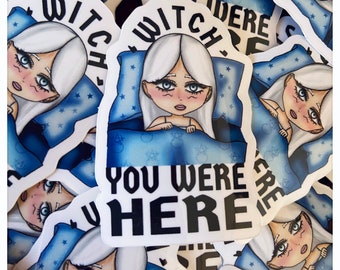 Celeste - Witch You Were Here - 1.5 x 2.1” Witchy Vinyl Sticker