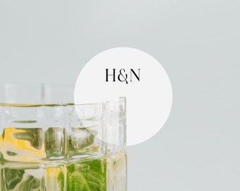 custom monogram, drink charm, wedding drink charm, wedding favor, custom initials, cocktail charm, bar essentials, drink stirrer, wedding