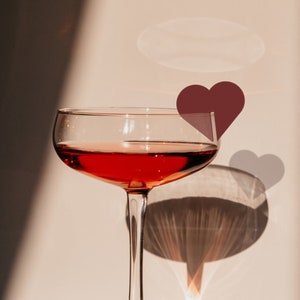 valentines day drink charm, drink charm, heart drink charm, heart decor, valentines party, galentine party, vday decor, valentines decor