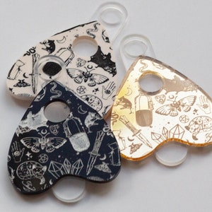 ouija planchette stanley lid topper, stanley lid topper, ouija board, planchette, spooky decor, halloween, halloween decor, Stanley topper