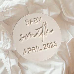 placa de anúncio de bebê, placa de anúncio, futura mamãe, decoração de bebê, anúncio de gravidez, futura mamãe, placa de acrílico, placa de nome personalizada