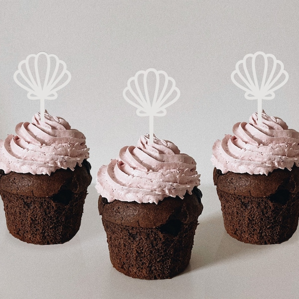 Shell Cupcake Topper - Etsy