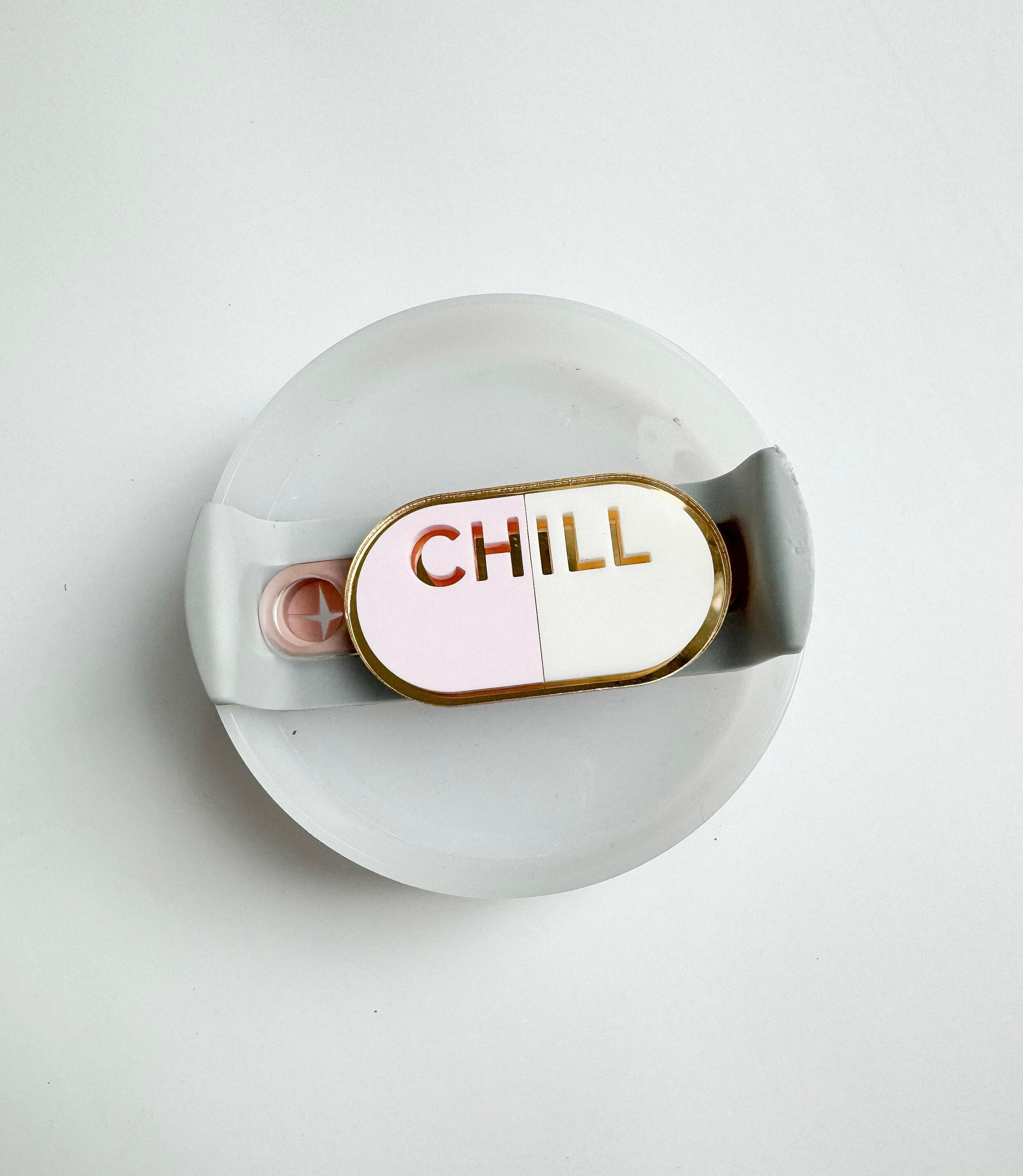 chill pill stanley cup decor, stanley cup accessories, stanley cup topper, chill pill, Stanley cup 40oz, stanley cup 30oz, stanley cups