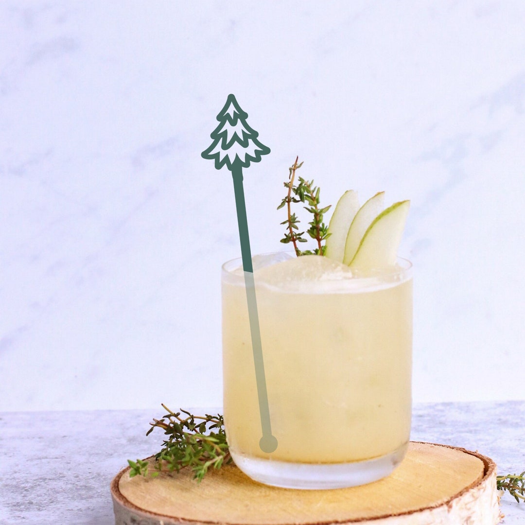 Christmas Tree Drink Stirrer, Drink Stirrer, Christmas Tree Decor