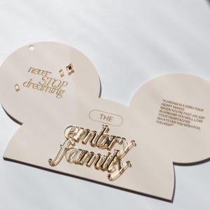 stroller tag, disney stroller tag, mickey ears, Mickey Mouse, stroller sign, this belongs to sign, Disneyland sign, custom stroller tag