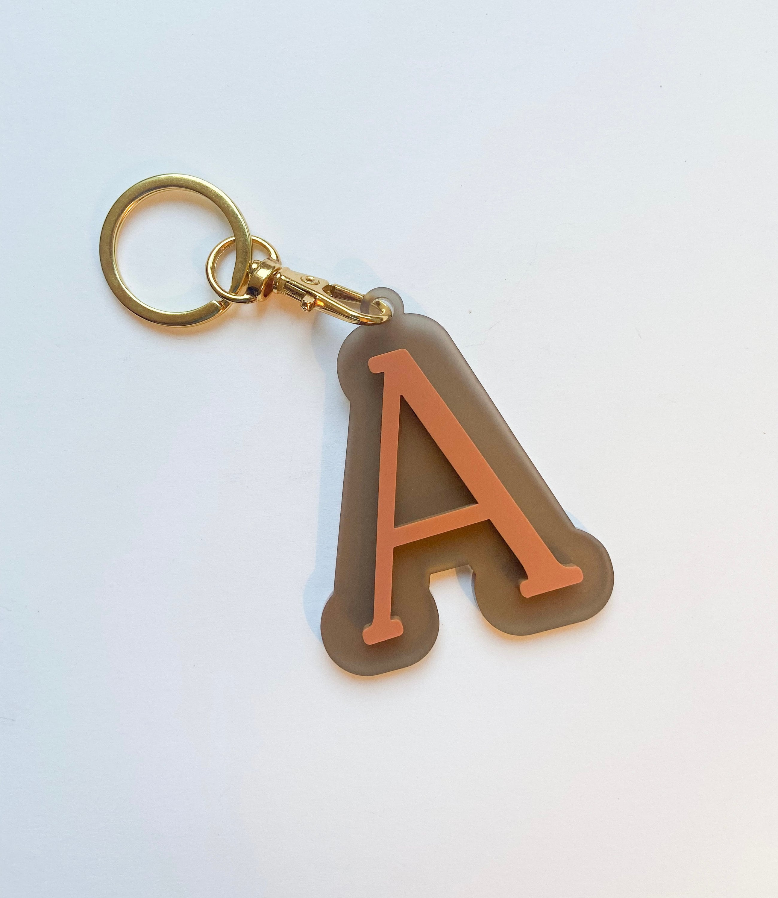 Acrylic letter keychain deals