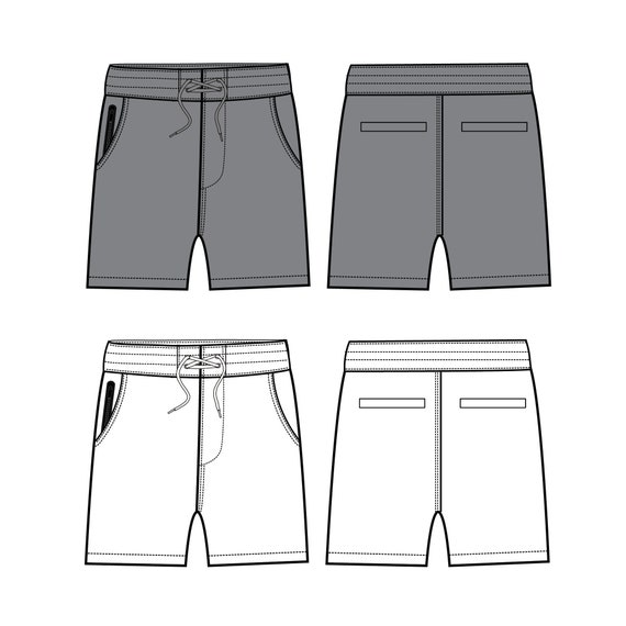 1011-Shorts-Menswear-Fashion-Sketches-Template – FashionDesign411
