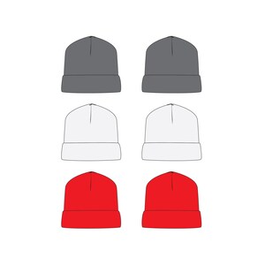 Beanie Fashion Flat Templates