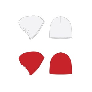 Beanies Fashion Flat Templates