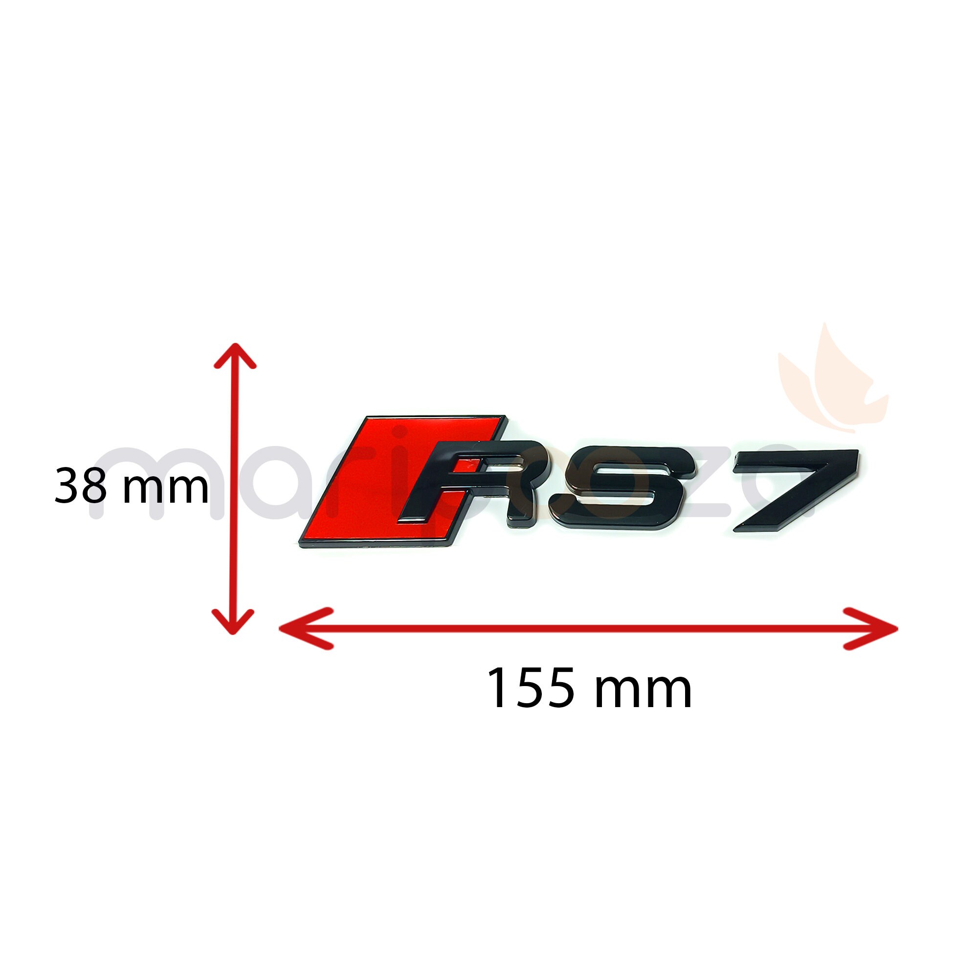 RS7 Glossy Black Rear Trunk Emblem Logo for Audi A7 S7 RS7 - Etsy