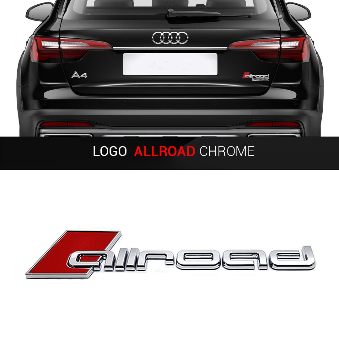 Allroad Logo Emblem Rear Trunk Chrome 150x38 MM for Audi -  UK