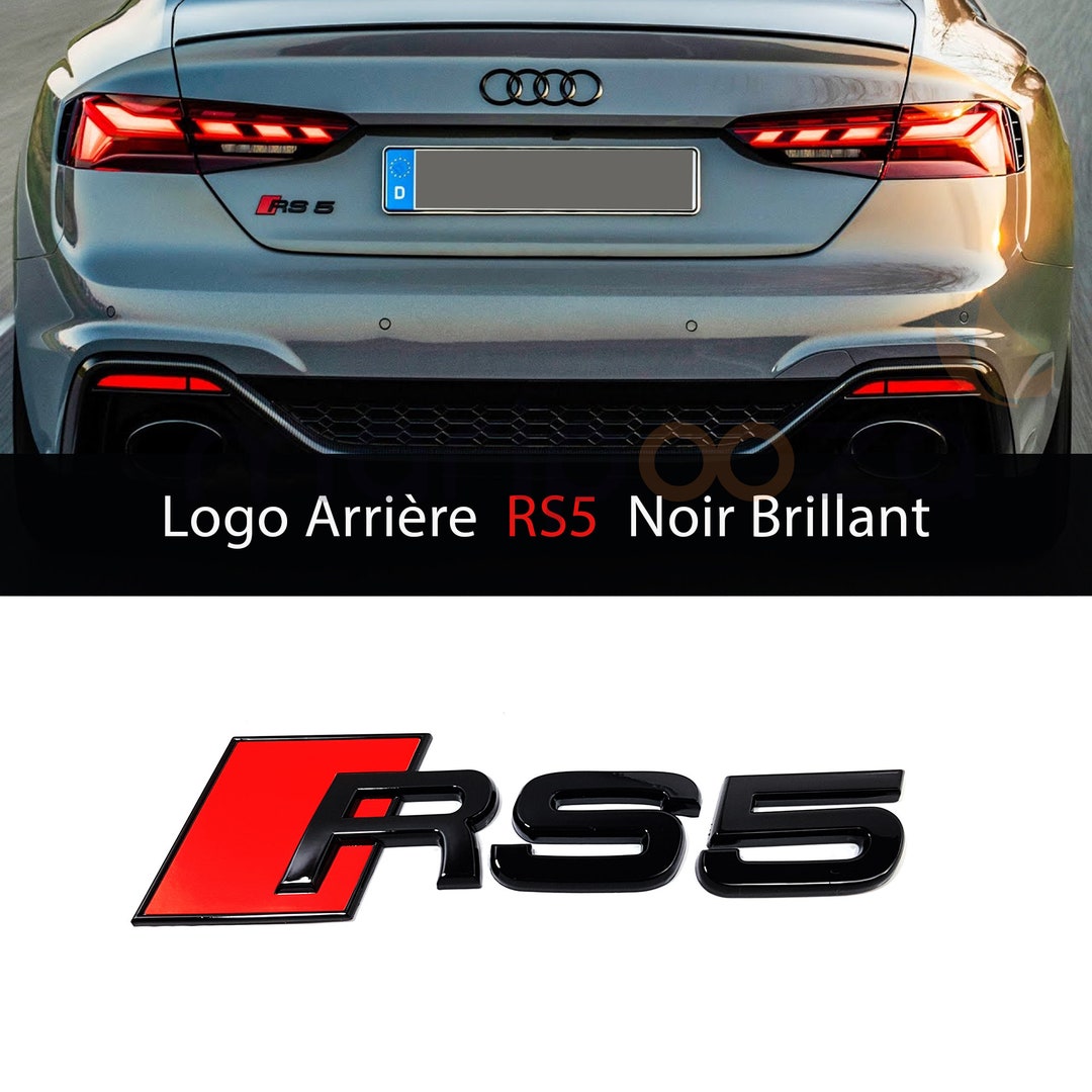 Logo Emblème SQ5 Arrière Noir Brillant Pour Audi Q5/SQ5 - Dimensions 145x38 Mm, Pose Sur Coffre