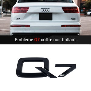 Logo SQ7 Sticker Argent Emblème pour Audi Voiture Métal Insigne