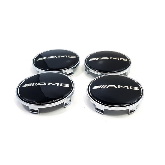 4x Cache Moyeux Centre Roue Ø 68/65mm Mercedes AMG Logo Badge Noir GR -   France