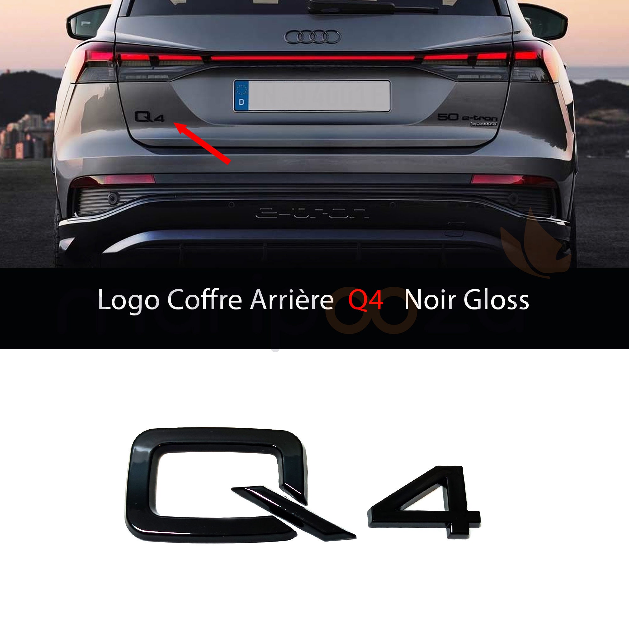 2 Stickers Audi A1 A2 A3 A4 A5 Q3 Q5 Q7 R8 TT Logo Sticker MIRROR Decal