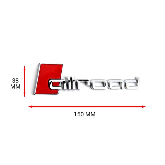 Allroad Logo Emblem Rear Trunk Chrome 150x38 MM for Audi -  Norway