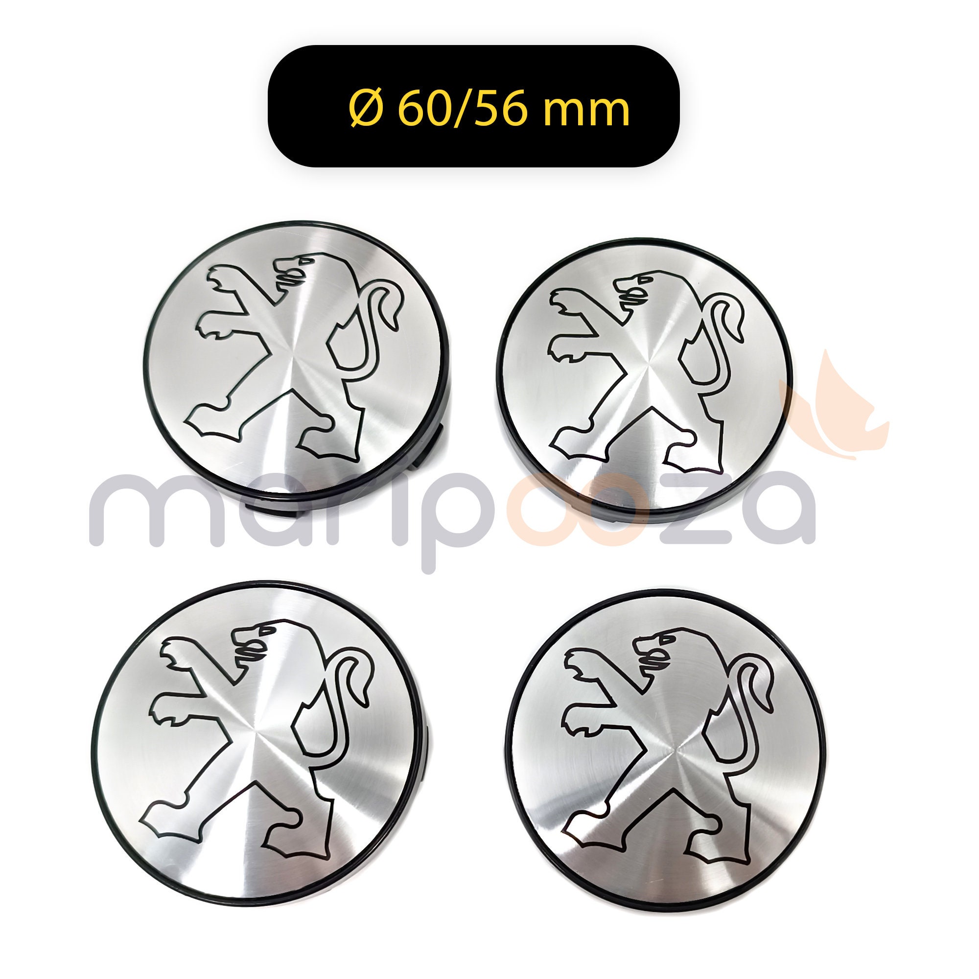 4pcs 56mm oder 60mm HSV Auto Logo Rad Mittelkappe Auto Rim Badge