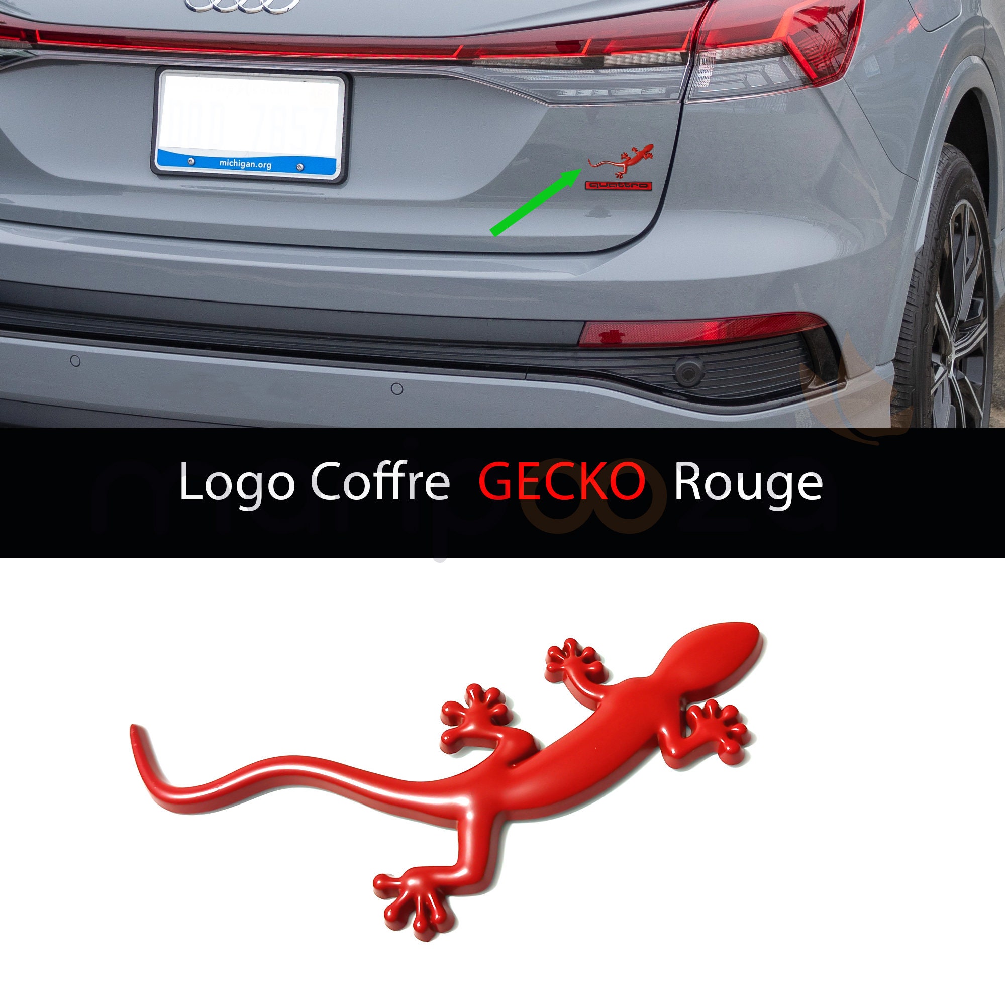 Audi Quattro Gecko 2 Decal Sticker