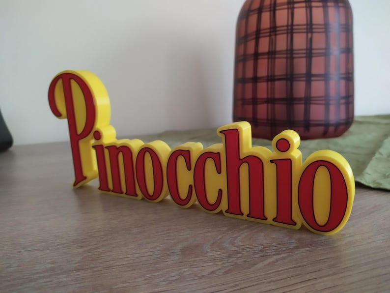 Pinocchio Sign Pinocchio Sign for Display, Disney Collection - Etsy