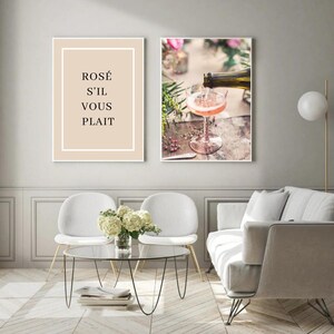 Rose Sil Vous Plait , Kitchen Print , Bar Print , Home Bar Print , Bar Wall Decor , Wall Art , Wall Decor ,Restaurant Wall Decor ,Gift Idea