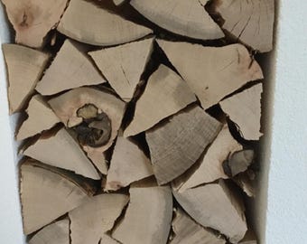 Tronchi decorativi di alta qualità, privi di parassiti e senza corteccia - decorazione naturale - 10 kg di legna da ardere per scaffali e nicchie di caminetti e forni