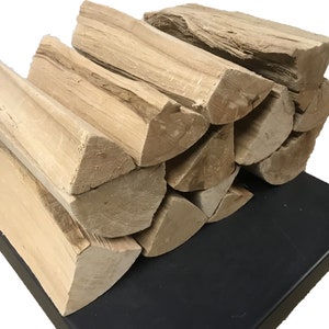 Premium Deko Holzscheite ungezieferfrei ohne Rinde Natur-Dekoration 10kg-Kamin-Holz-für Kaminregal und Kaminnische sowie Ofen Bild 5