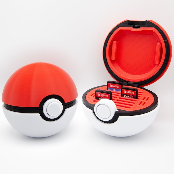 Poke Ball Pokemon 3D Printed Switch, 3DS, or Ring Holder