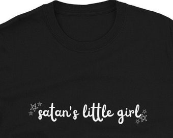 Satan's Little Girl, Satanic Emo Funny T-Shirt