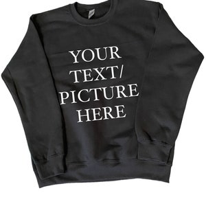 Custom crewnecks, small business apparel, custom logos