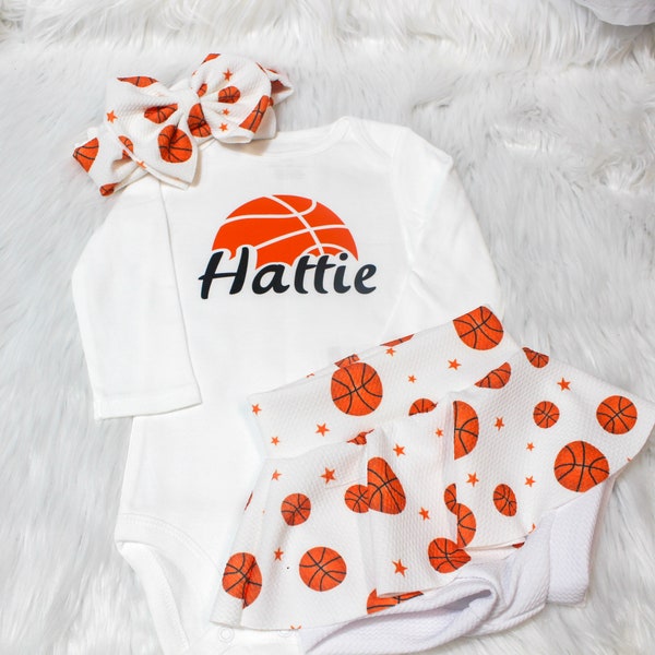 Knicks Baby Clothes Basketball Baby Girl Outfit Set 100% Cotton