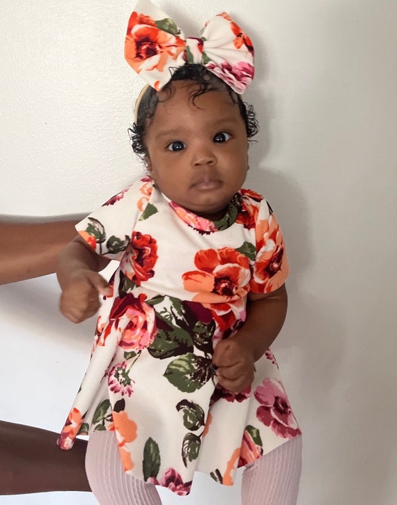 Peach colour deals baby dress