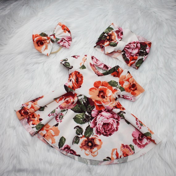 Theme floral dress cheap