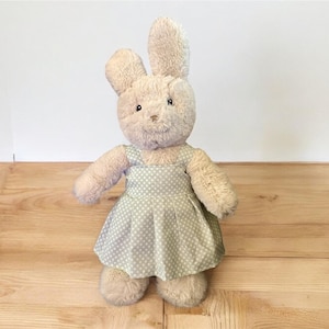 Handmade Light Green Mini Gingham Stuffed Animal Dress