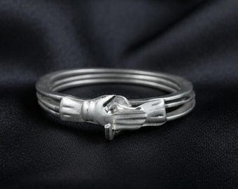 Vintage Fede Ring Sterling Silver