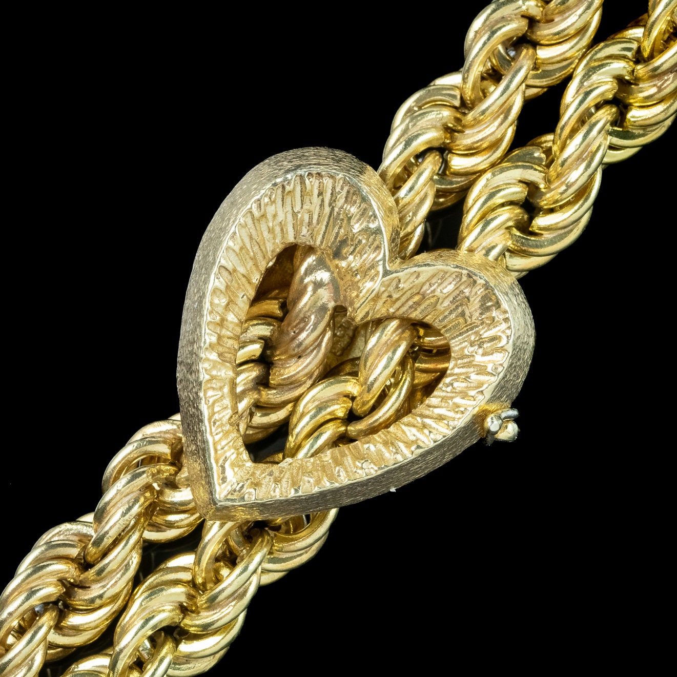 □VINTAGE HOLLYWOOD□ Heart Long Chain Necklace VH2313NE009B