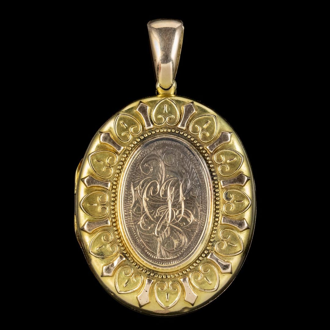 Antique Victorian Locket 15ct Gold Circa 1890 - Etsy