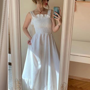 Linen Dress , Linen maxi Dress, Linen Clothing, Romantic Dress, Plus Size Linen Dress,White linen dress, linen wedding dress, Maxi linen